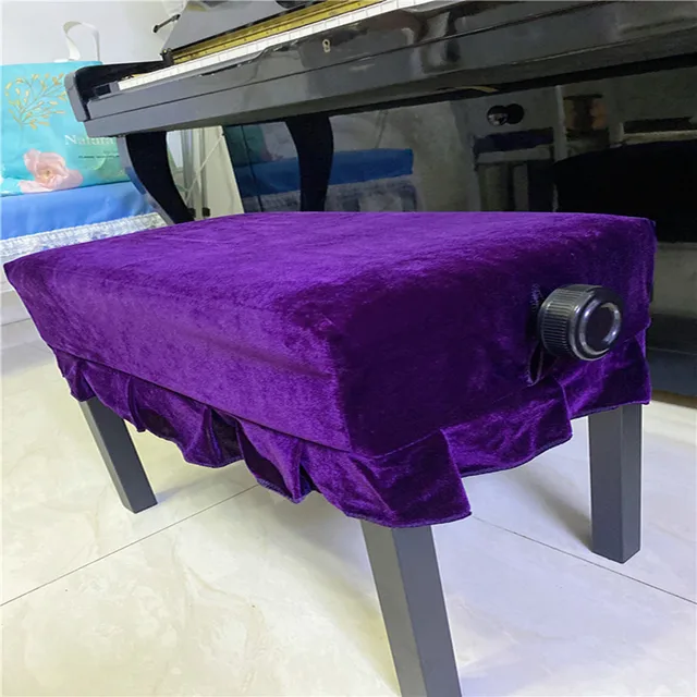 고품질 골든 벨벳으로 만들어진 멀티 컬러 피아노 슈툴 커버