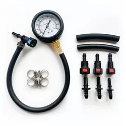 Universal Fuel Pressure Tester Kit - Accurate 0-100 PSI Gauge (SHY-000001)