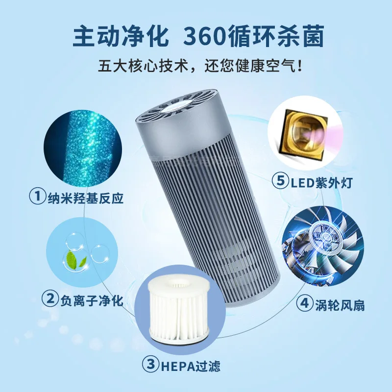 

Car air purifier negative ion oxygen car sterilization in addition to formaldehyde smoke smell new car deodorizing sterilizer