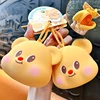 Butter Bear Wallet Keychain Small Pendant Cartoon Cute Storage Bag Handbag Accessories Earphone Bag Keychain Kawaii Lanyard 2