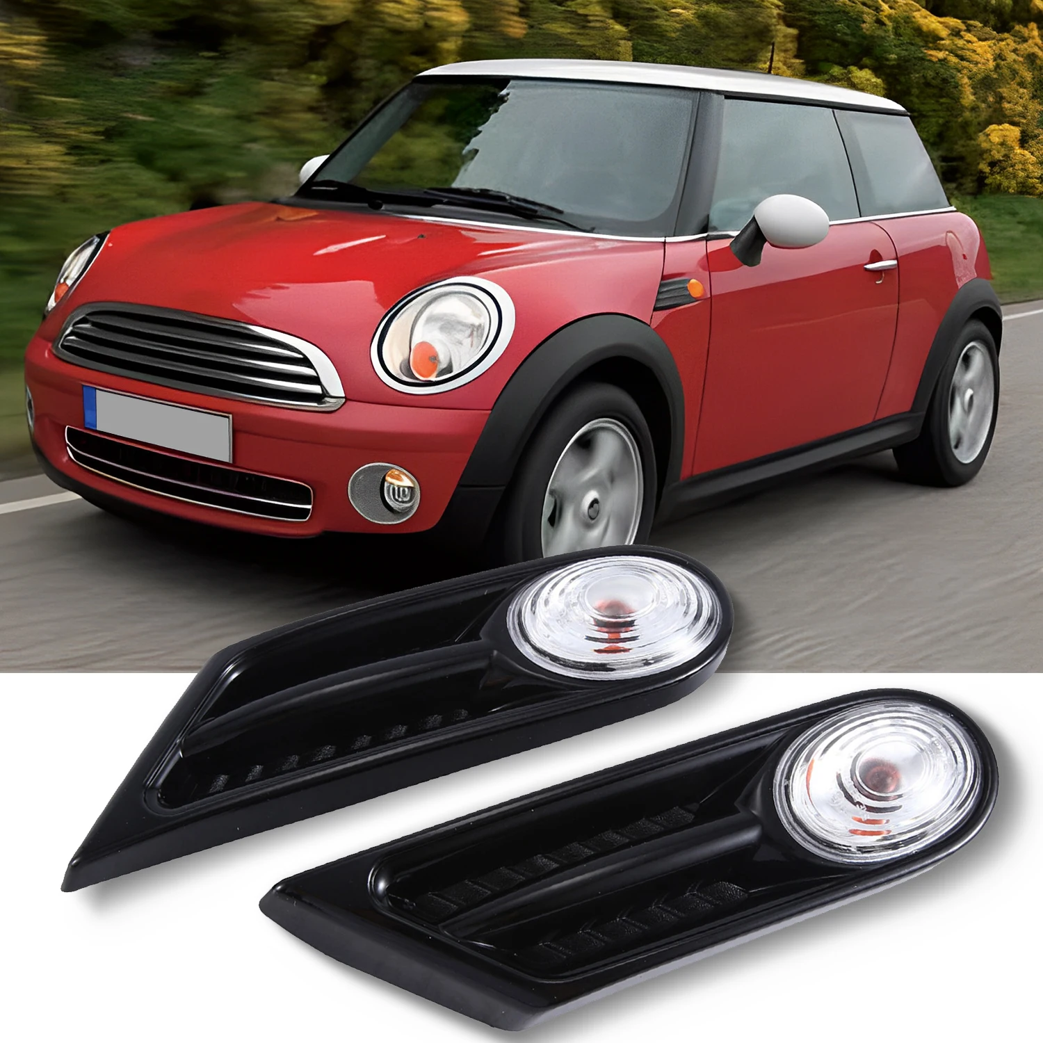 2PCS Indicator Repeater Side Marker Light Lamp Smoke For BMW MINI ...