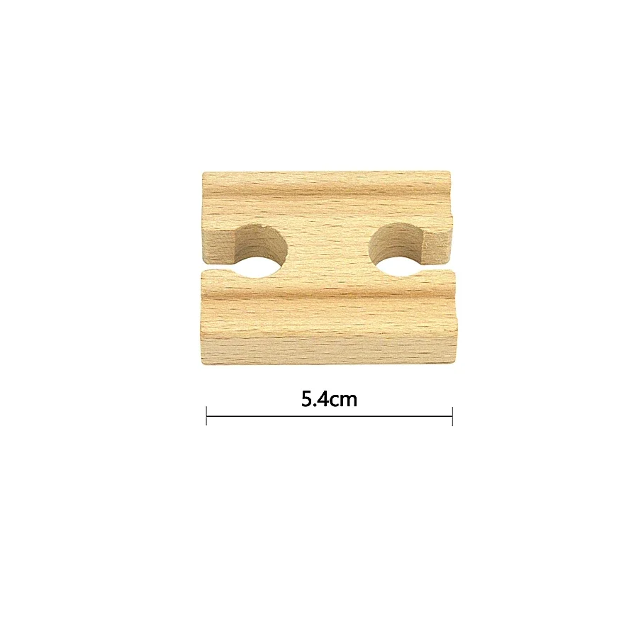 Wooden Train Track Intersection - Star-Shaped Crossroads & Expansion Accessory