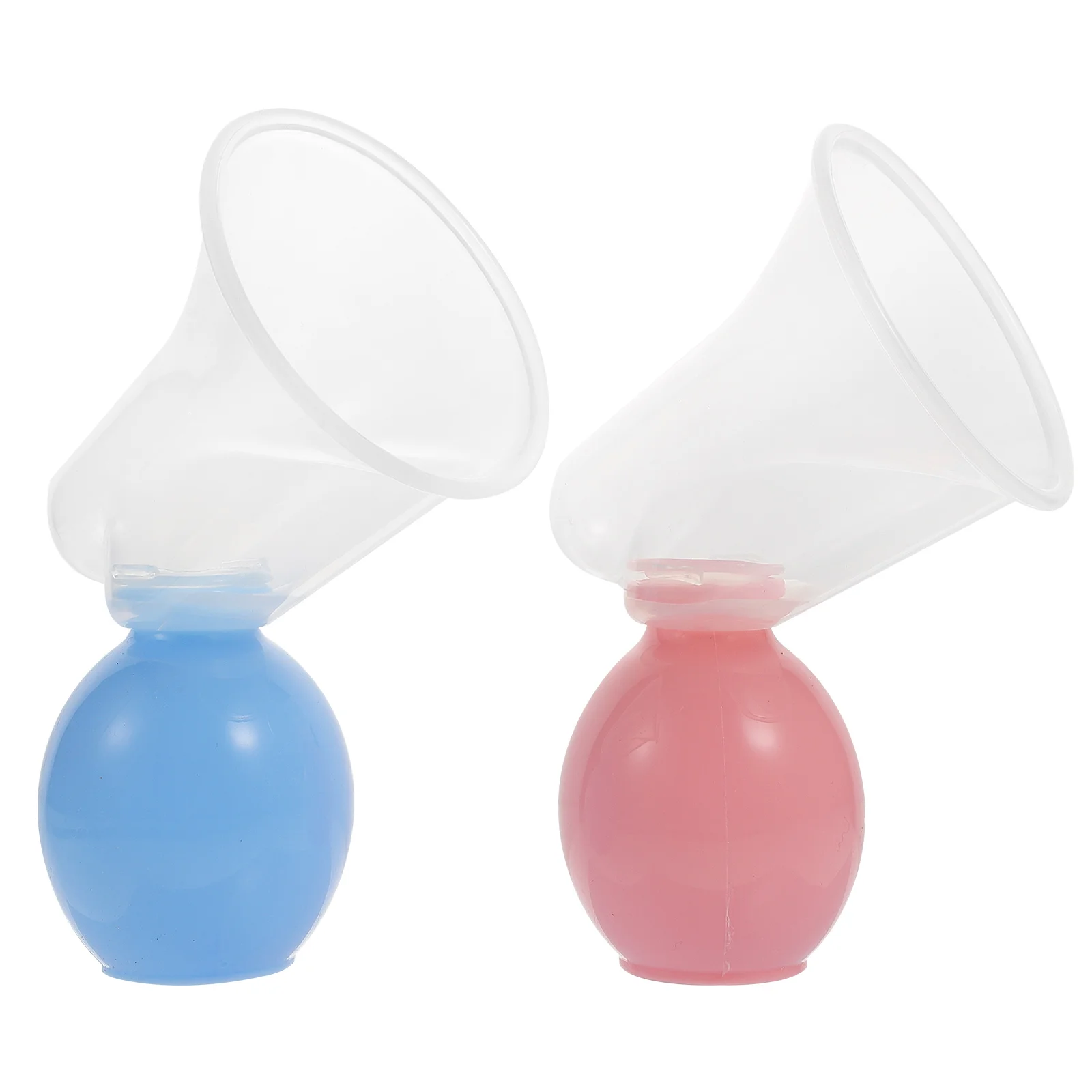 2 Sets Milk Catcher Portable Lactator Suckers Breastfeeding Supplies Extractor Suction Cups