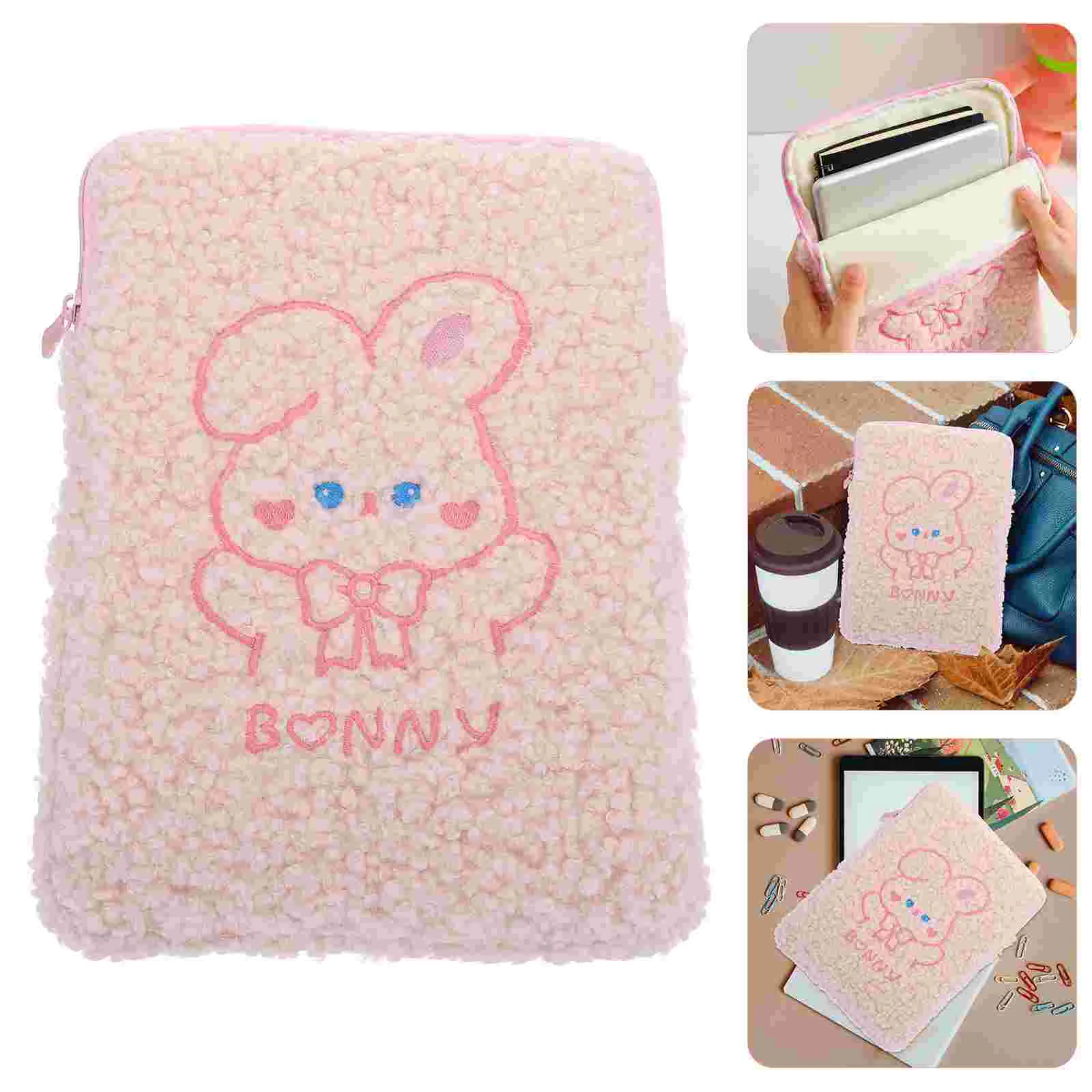 

Handbags Storage Bag Laptop Pouch Tablet Inner Adorable Pink Sundries Stylish Student