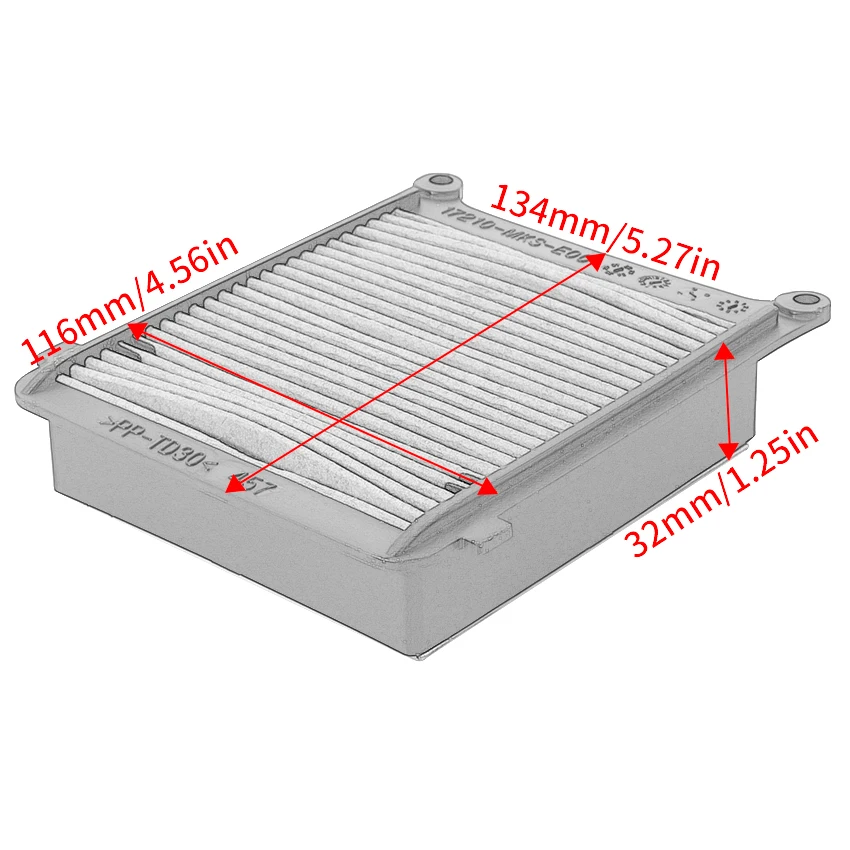 Motorrad-Luftfilter-Ansaugreiniger-Systemteile für Honda CRF1100 CRF1100D Africa Twin 2020 2021 2022 2023 OEM: 17210-MKS-E00 – Detail 9