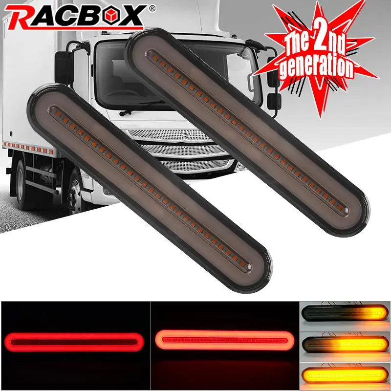 

3 in 1 Neon LED Tail Brake Light Sequential Flowing Turn Signal Light Warning Stop Lamp For Car Truck Trailer Tractor RV 12V 24V