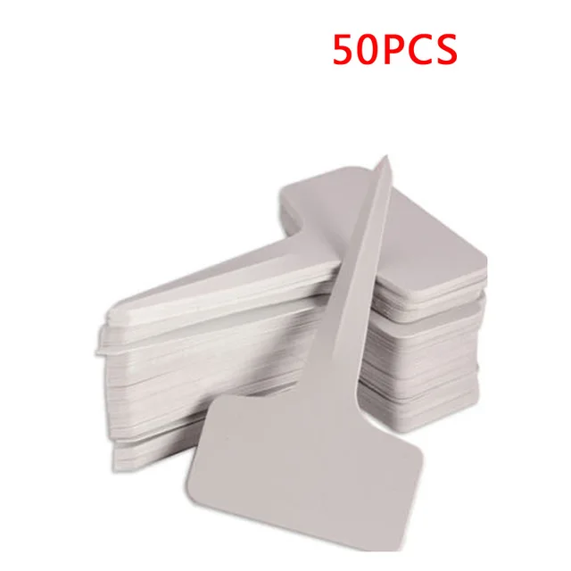 50/100pcs White Plastic PVC Plant 1