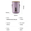 600ml Electric Kettle Stew Pot Slow Cooker Portable Cooking Pot Stewing Porridge Soup with Appointment For Home Travel 220V 6
