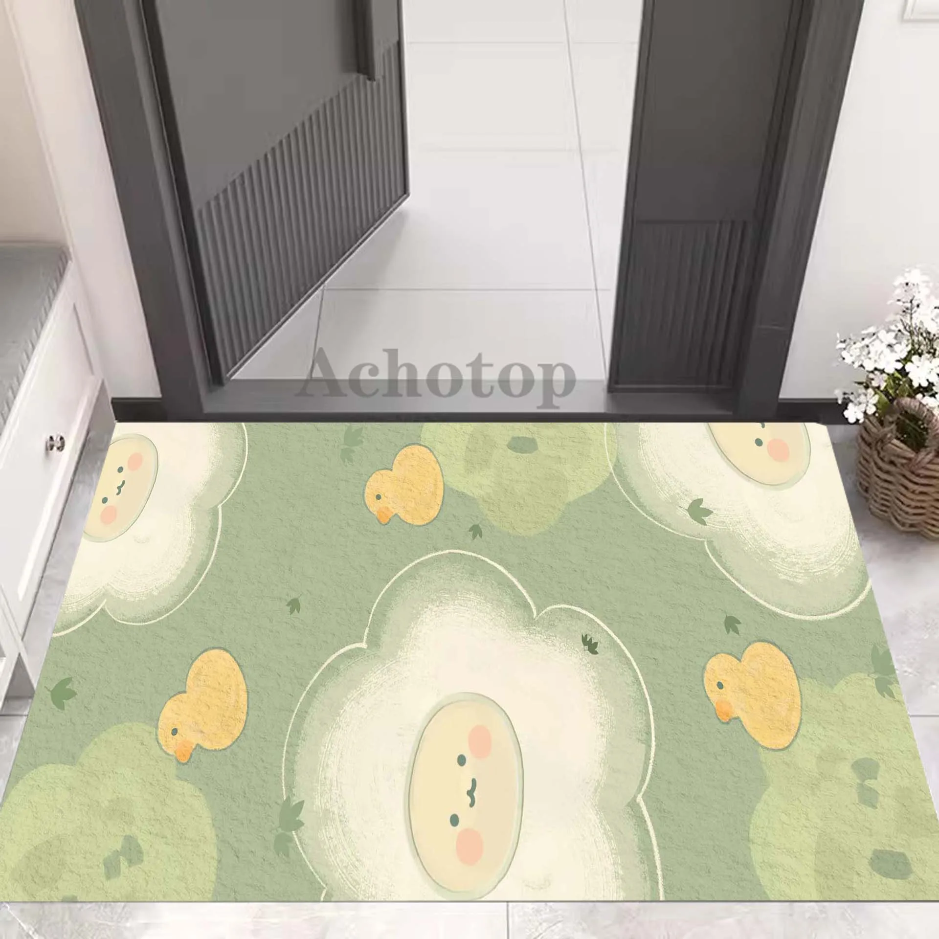 

Diatom Door Mat Kawaii Bedroom Bedside Carpet Home Large Area Carpets for Living Room Decoration Rug Washable Super Absorbent