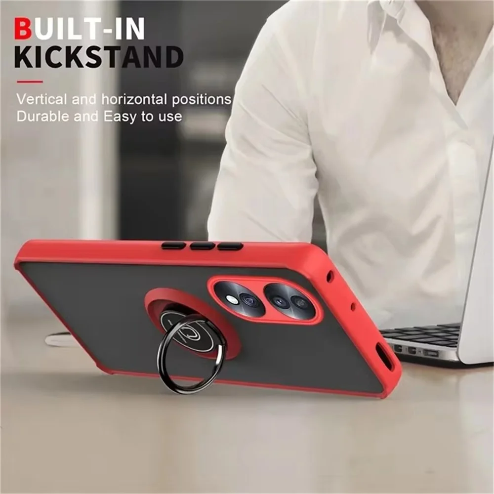 Magnetic Ring Holder Phone Case with 360° Rotating Stand