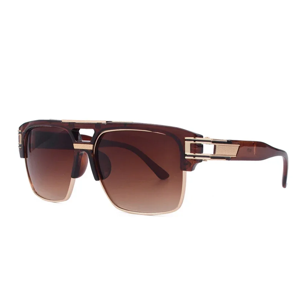 Vintage-Inspired Classic Luxury Sunglasses with Mirrored Lenses