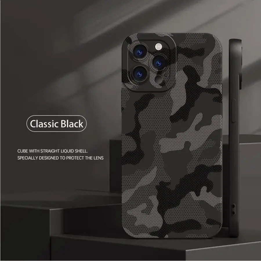 Camouflage Pattern TPU Phone Cover Case