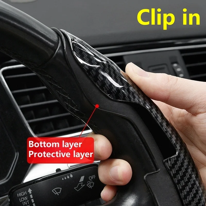 Elegant Car Steering Wheel Cover - Stylish Design