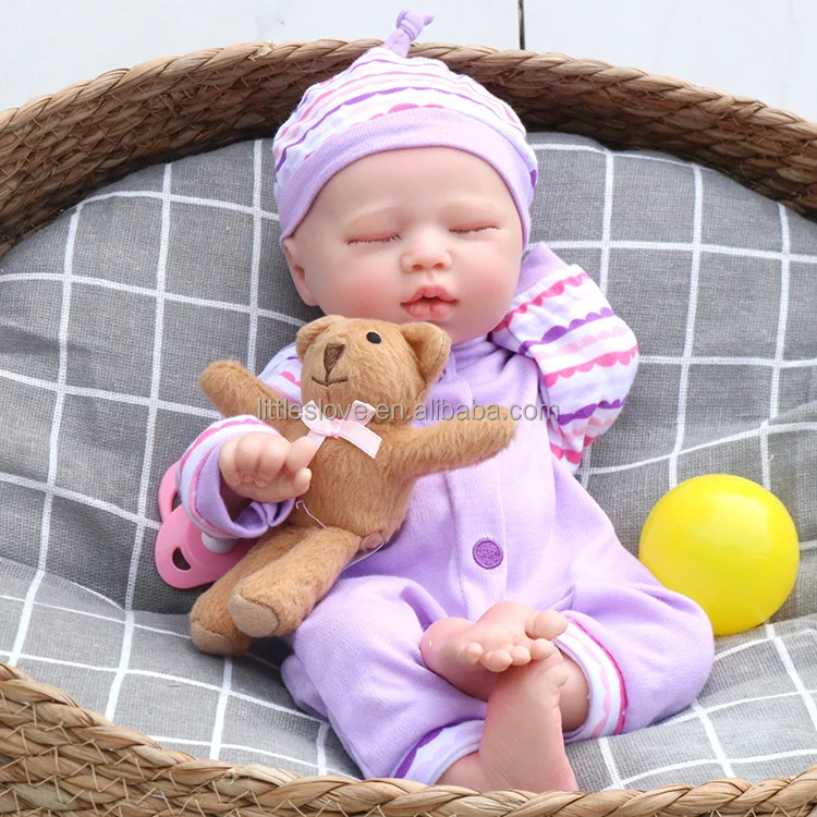 

13inch Cute Mini Reborn Baby Doll Adorable Small Bebe Reborn Full Body Silicone Realistic