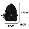 2025 Unisex School Backpack Black Nylon Anti Theft Large Students Laptop Rucksack Sweethearts Casual Travel Chic Korean Mochilas 6