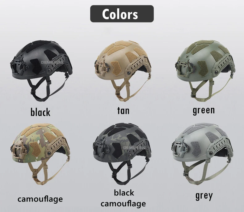 CS Airsoft Helmets FAST SF SUPER HIGH CUT Tactical Half-covered Helmet with Suspension Systems Soft Inner Pads Hunting Gear