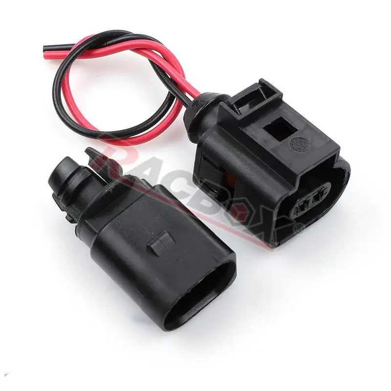 temperature sensor 6RD820535 Car 2pins Outside Ambient Air Temperature Sensor with Pigtail Plug 1J0973702 for VW Beetle Passat B5 Audi A4 Q3 Q5
