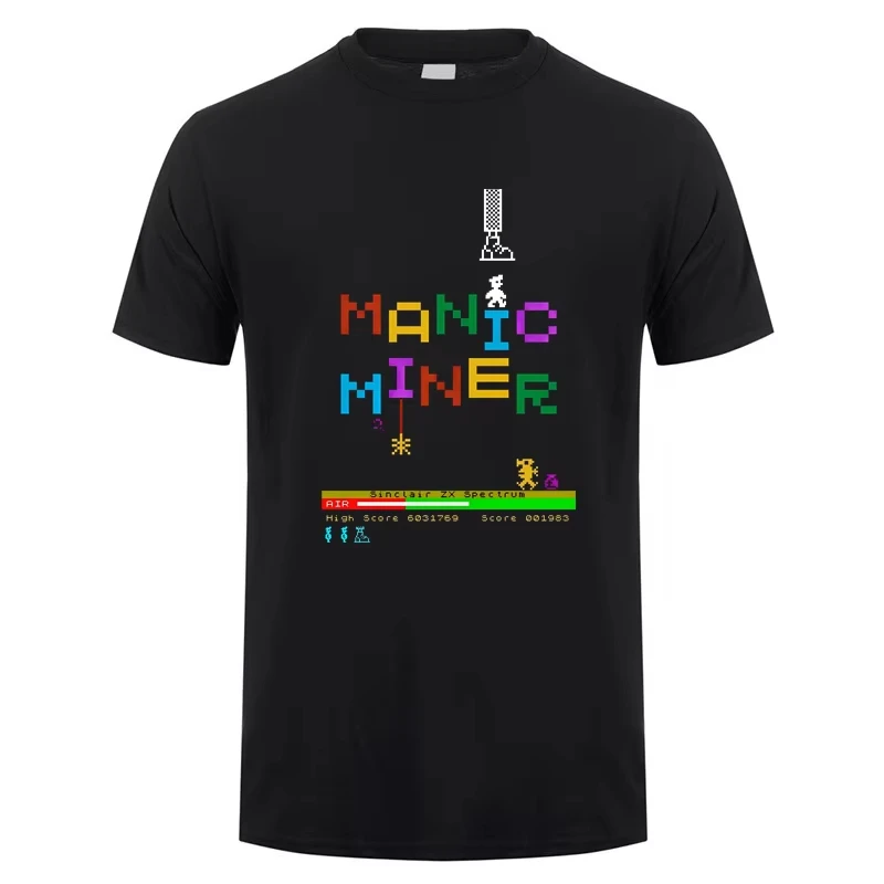 S Sinclair ZX Spectrum Manic Miner 夏男性と女性のファッション