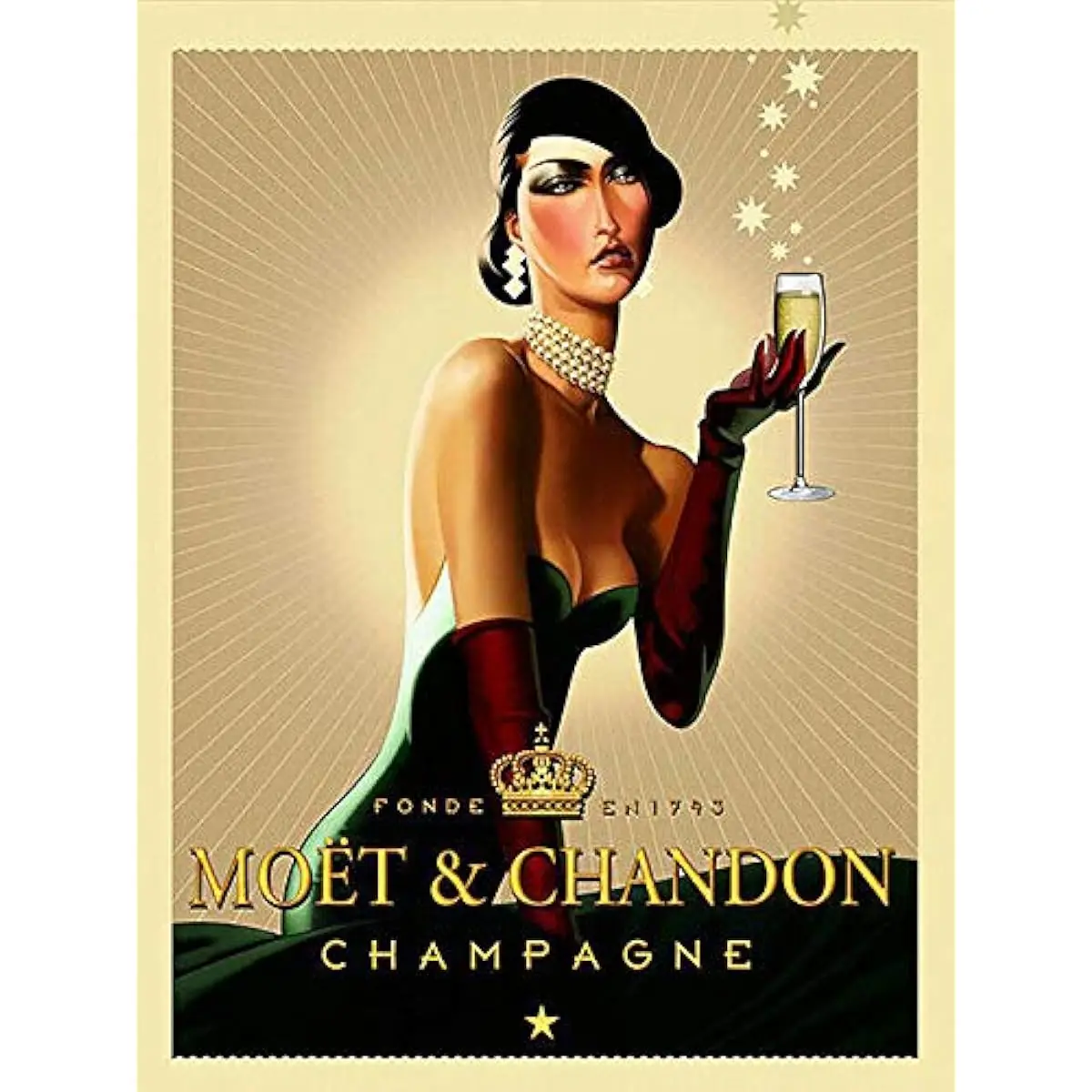 Moet E Chandon Champagne Vintage Retro Metal Tin Sign Wall Decor Cucina Garage Ristorante Hotel Decor Decorazione Regalo
