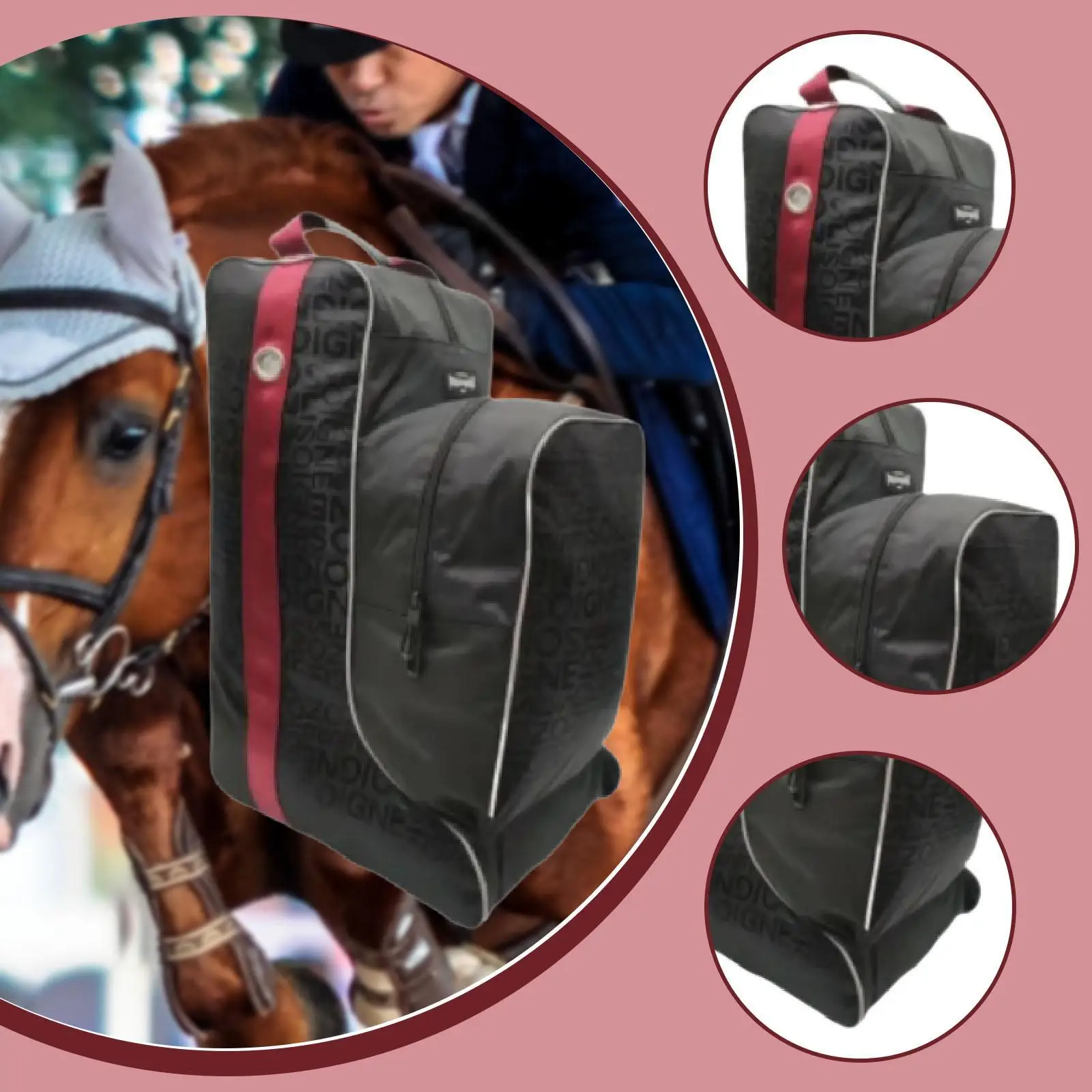 Equestrian Pack Equipment Protection Horse Riding Tall Boot Bag Carry Pouch for Horsewhip Competition Knight Boots Tour Trip Equestrian Pack Equipment Protection Horse Riding Tall Boot Bag Carry Pouch for Horsewhip Competition Knight Boots Tour Trip