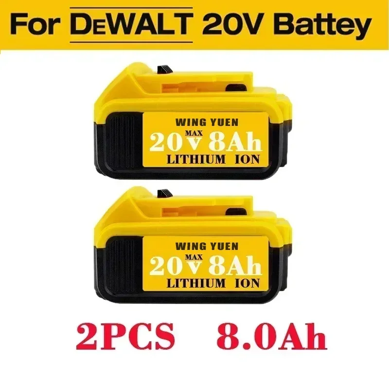 

2023 Upgrade DCB200 20V 6000mAh Battery , charger For Dewalt 18V DCB184 DCB200 DCB182 DCB180 DCB181 DCB182 DCB201 Tools Battery