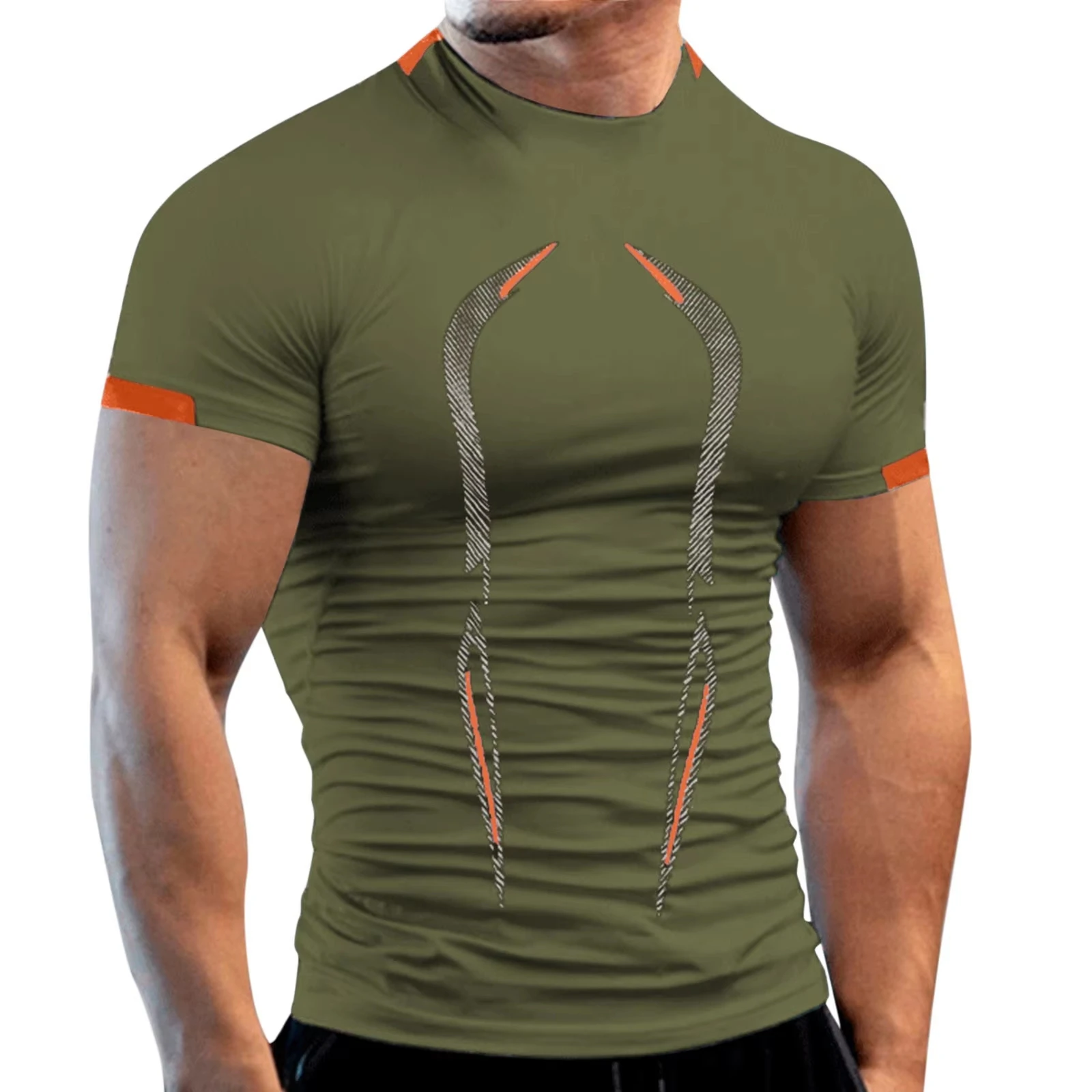New Summer Gym Breathable T Shirt Men Quick Drying Jogging TShirt Men Training Tees Fitness Tops Running Summer Clothes