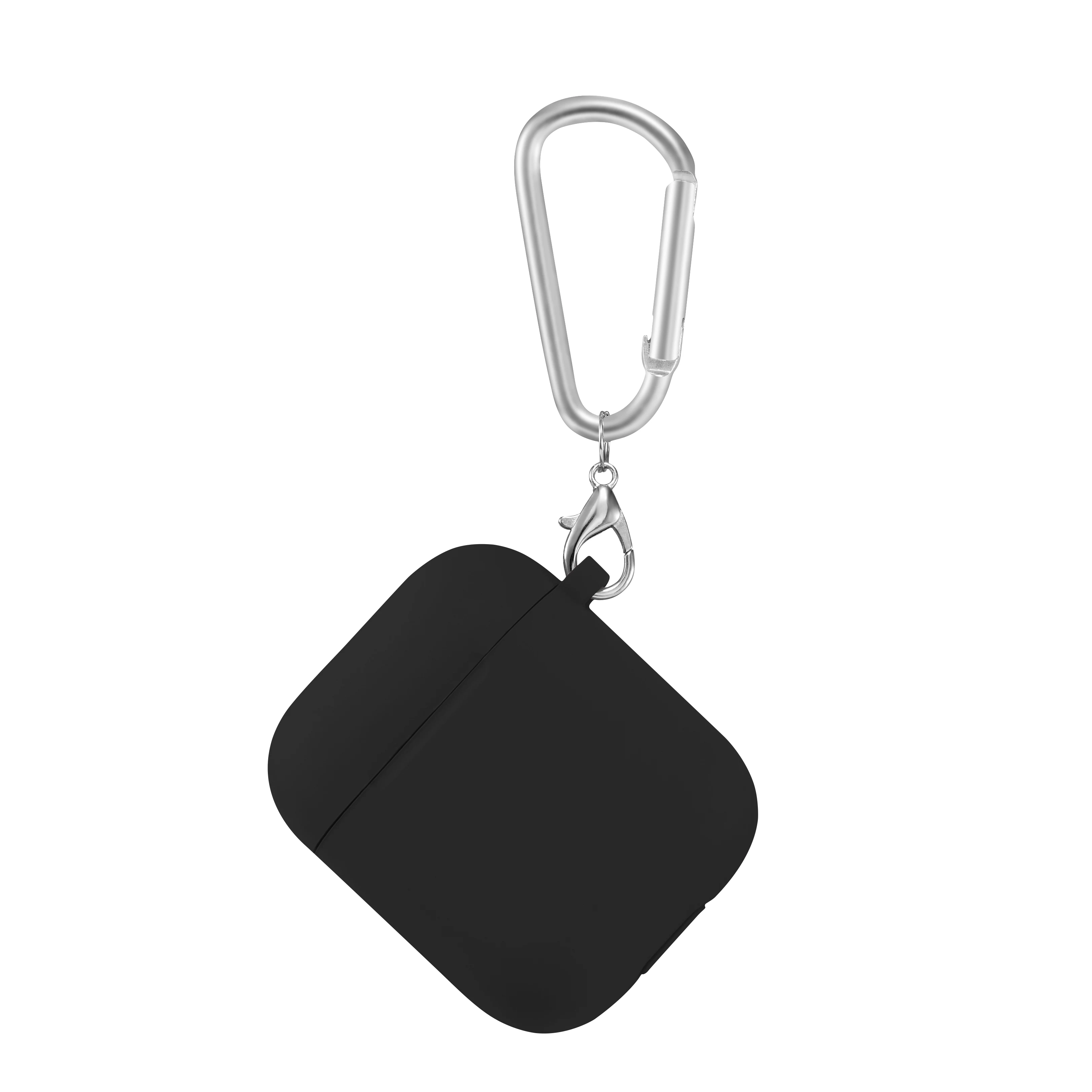 Soft Silicone Protective Earphone Case with Keychain Accessories