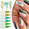 10/12PCS Nail Art Drawing Graffiti Pen Set Gold Silver Pencil Waterproof Painting Liner Oily Brush White Marker Pen Nail Tool 1