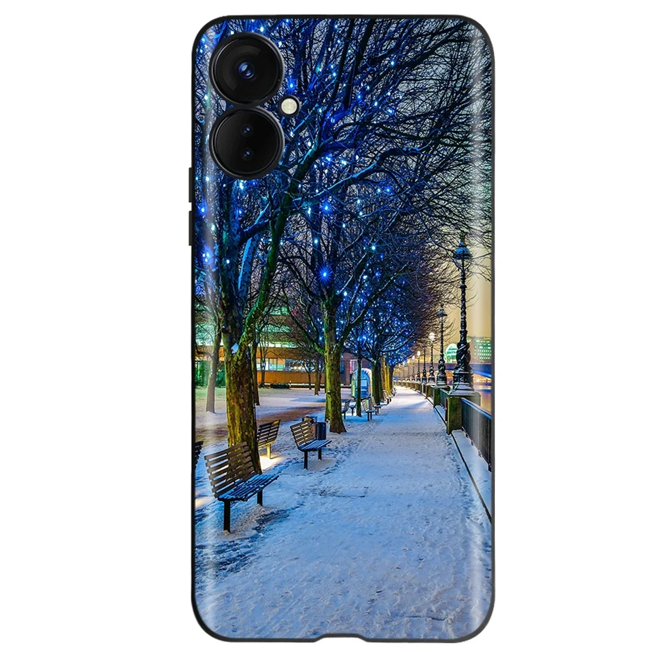 Colorful Flowers Pattern Soft Slim Phone Case Cover