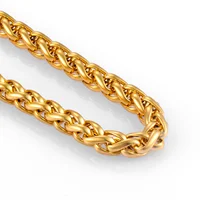 Collier classique en acier inoxydable, couleur or, Hip Hop, bijoux populaires pour hommes et femmes, nouvelle collection 1