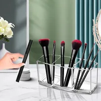Makeup Brush Holder Makeup Organizer Cosmetic Storage Box Lipstick Eyebrow Pencil Display Stand Acrylic Transparent Plastic Box 2