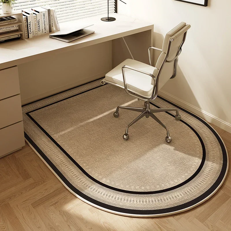 Chair Floor Mat Study Bedroom Home Carpet Non-slip Area Rug Round Home Decoration Living Room Lounge Office Swivel Chairs Rugs