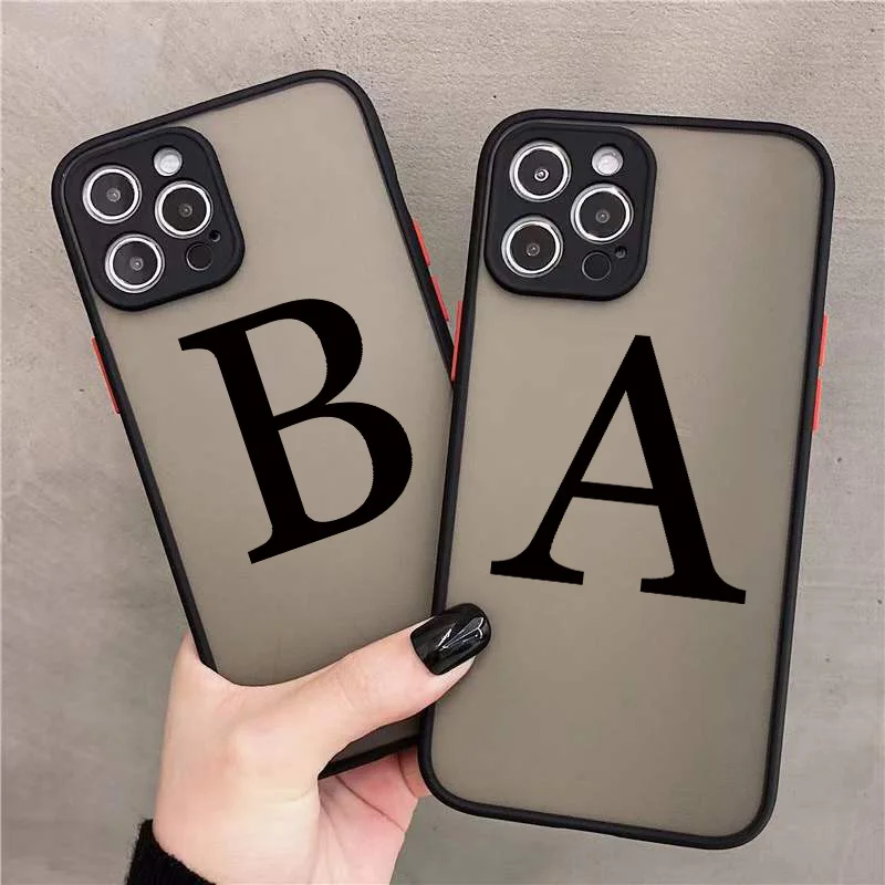 Sleek Black Phone Case with Camera Protection - Matte Hard PC Cover