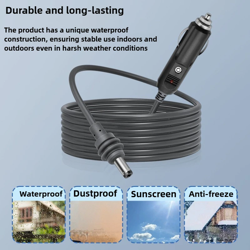 For Starlink Mini DC Power Cable Direct To Cigaretter 12V Adapter Power Cable 2M/3M For Starlink Mini Waterproof power cable power adapter