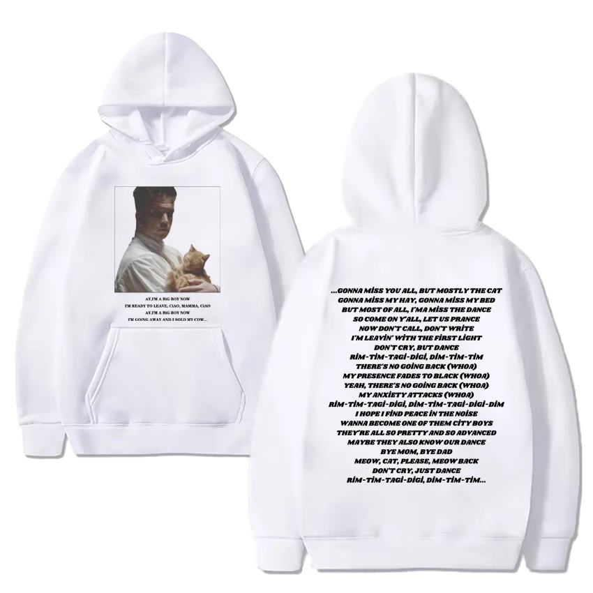 Eurovision 2024 Baby Lasagna Rim Tim Tagi Dim Hoodie Men Women vintage oversized Sweatshirt Unisex Fleece Long sleeve pullovers