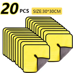 Premium Microfiber Auto Detailing and Cleaning Towel (T056 - 20pcs - yellow)