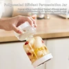 Hourglass Pickles Jar Dry and Wet Dispenser Pickles Olives Hourglass Jar Cucumber Container for Kitchen Juice Separator 1