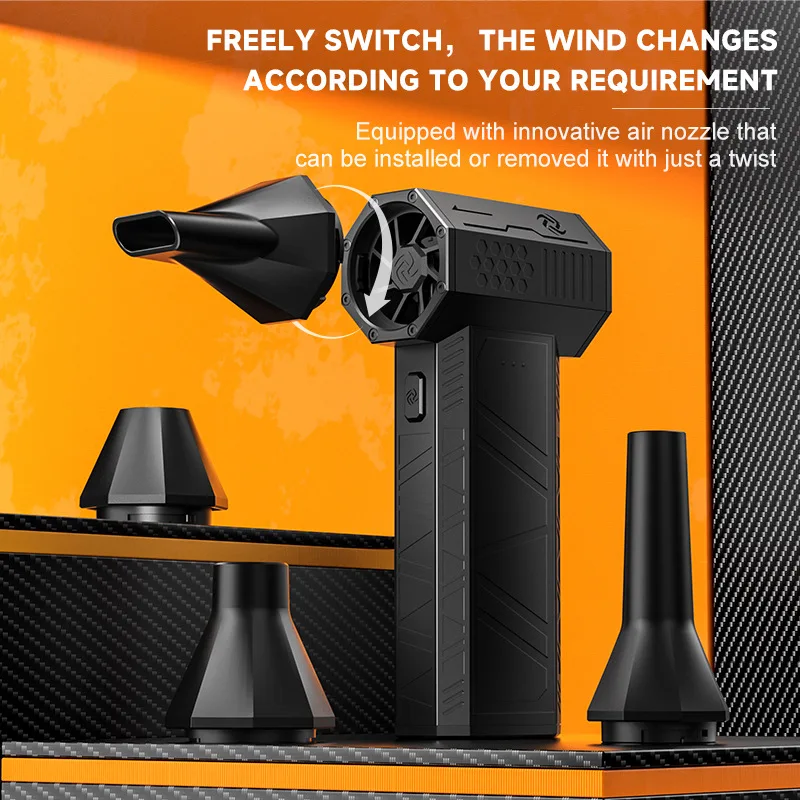 X3Mini ventilateur d'air Rechargeable avec 4 buses 110000 tr/min ventilateur Turbo ventilateur sans brosse Turbo Jet ventilateur compresseur d'air pour le nettoyage de la poussière