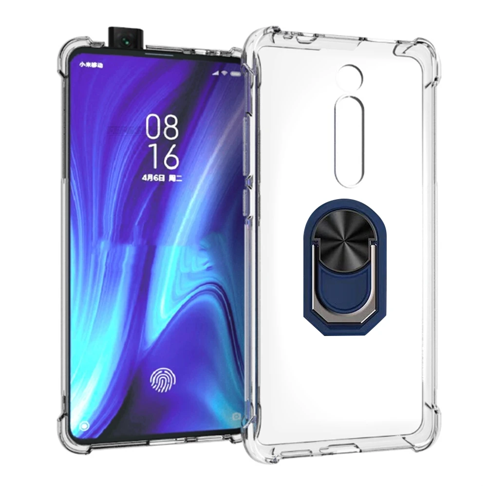 Enhanced Silicone Case Cover with Finger Ring