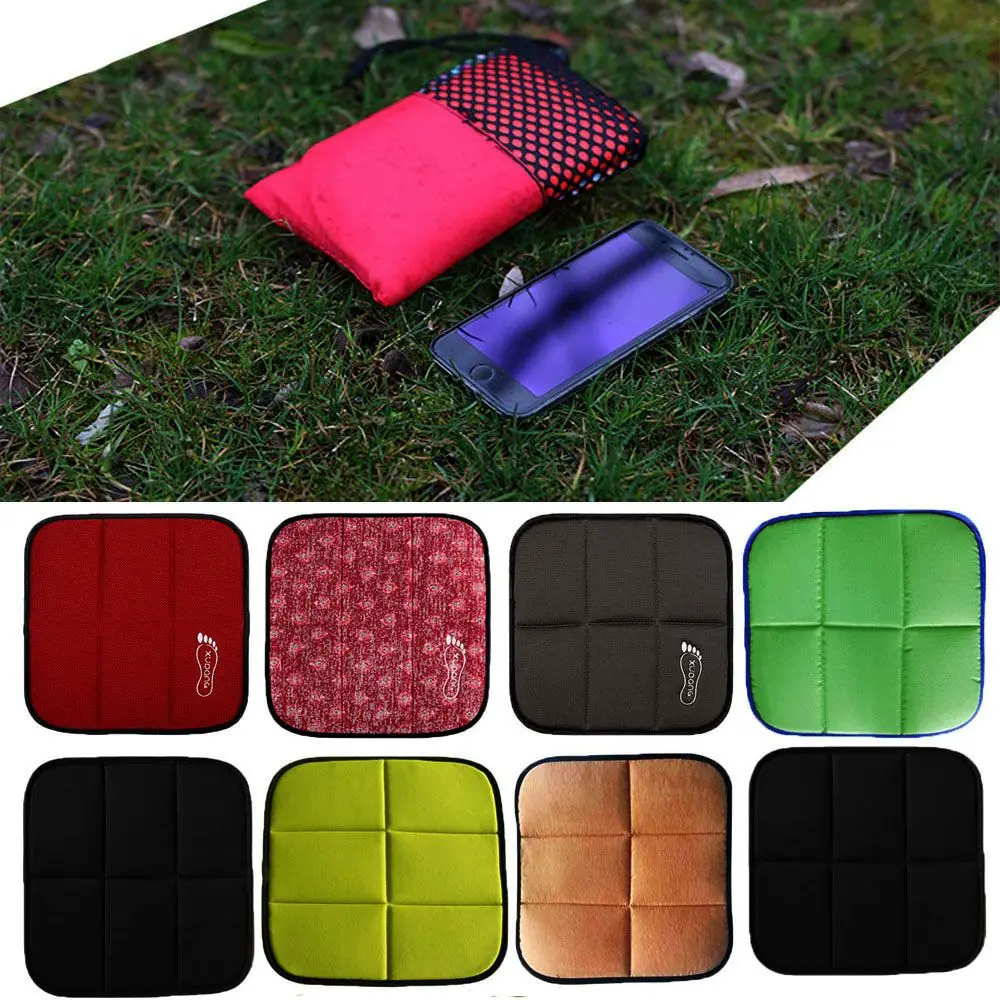 2Pcs Folding Foam Sit Mat with Storage Bag Thermal Insulated Folding Seat Mat Portable Outdoor Seat Cushion Mat Fold Up Seat Pad Waterproof Moisture-Proof Pad for Camping Hiking Park Picnic 