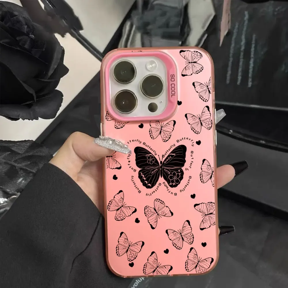 Shockproof IMD Butterfly Design Phone Case