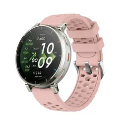 Silicone Sport Strap - Premium Original Watchband Accessories - Active 3 Premium (Pink)
