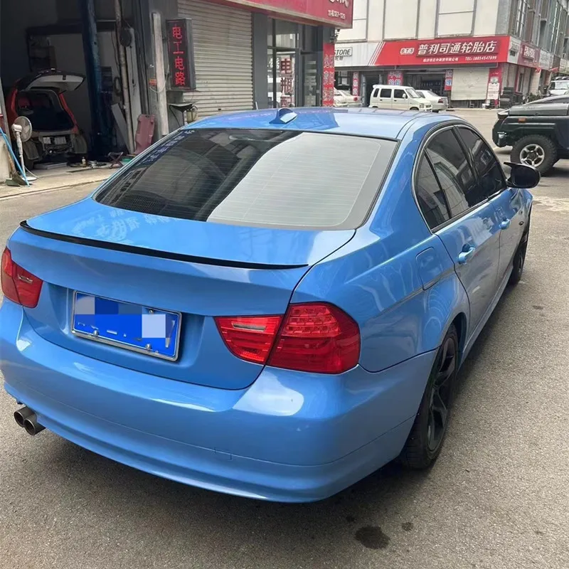 Für 2005-2012 BMW 3er E90 Auto Heckklappen-Spoiler Flügel ABS-Kunststoff Karosserie-Kit Exterieur Tuning Zubehör – Detail 5