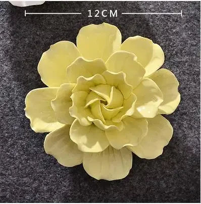 Creative Ceramic Flowers Peony Flowers And Cherry Blossoms Decorative Arts And Crafts Wall Decorations Home Decor