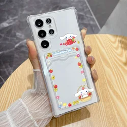 Transparent Soft Shockproof Card Holder Phone Case with Card Slot Cover - SamsungS23 (VA65)