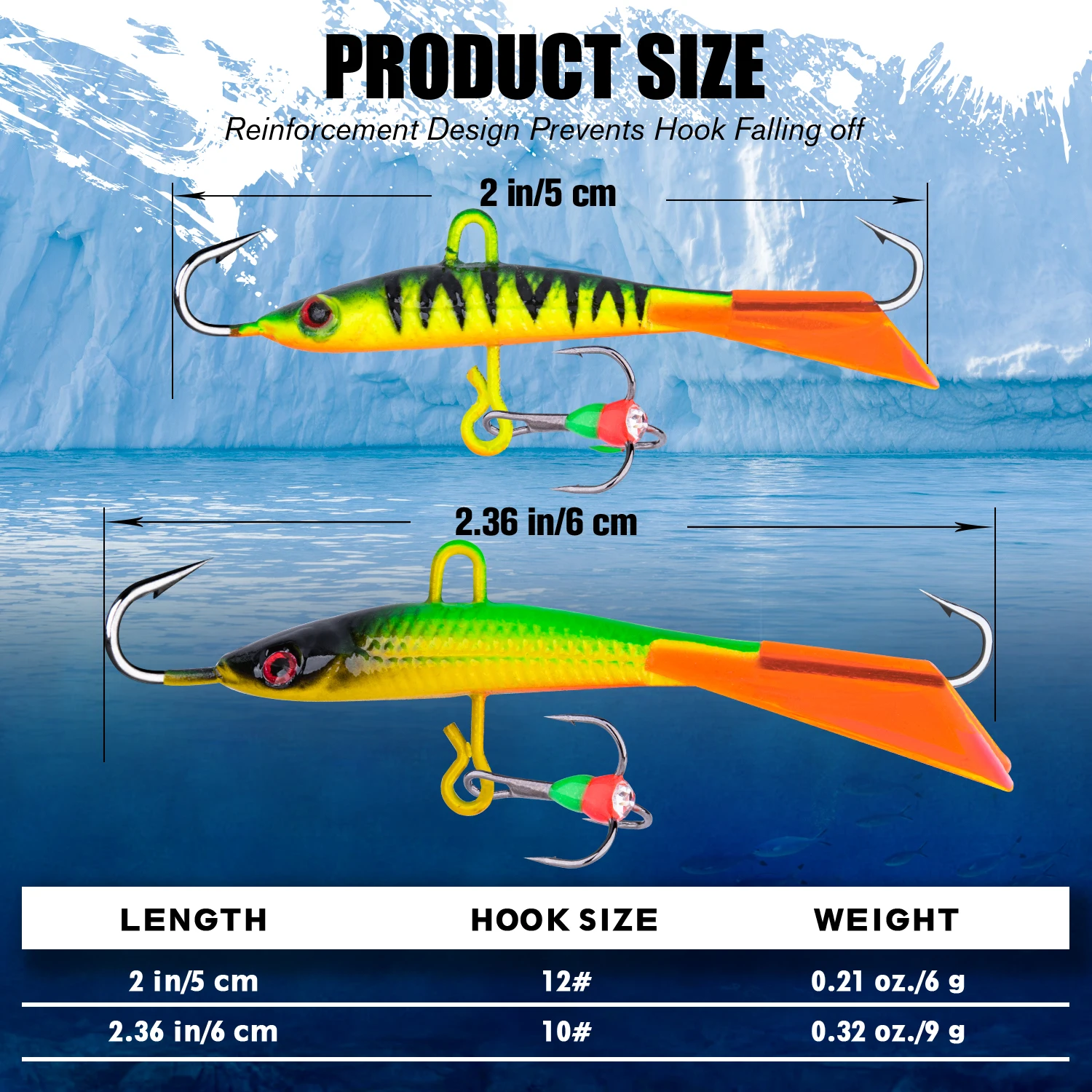 Goture 4 / Ice  Lure 뷱 ̳ 5/6cm 6/9g ܿ Ice Jig ΰ Wobblers   ۾ Bass ũ ׾ Pesca