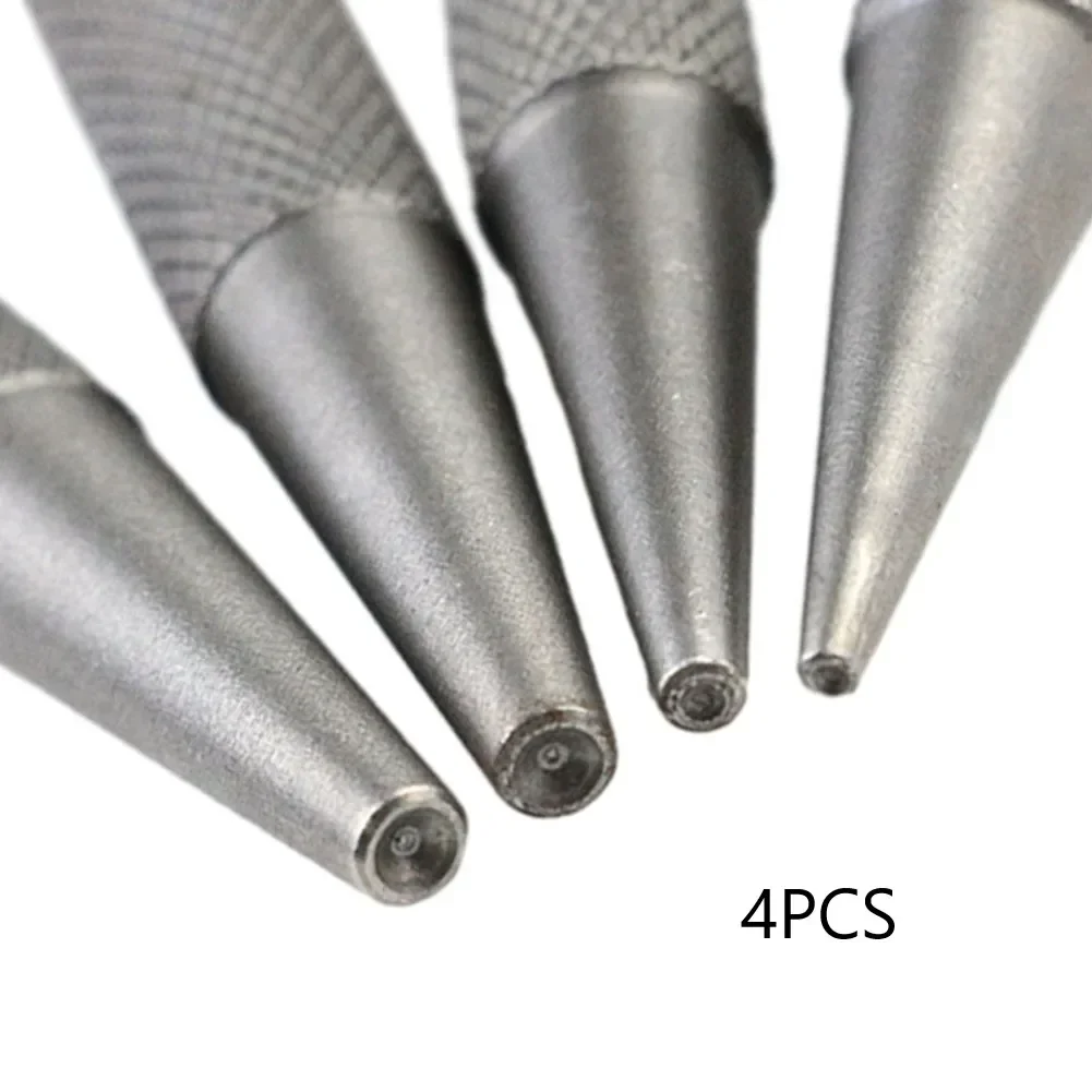 4Pcs Center Punching Nail Puncher 0.8/1.6/2.4/3.2mm For Manufacturing Maintenance Positioning Machinery Tools Accessories