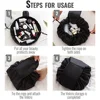 Fashion Rose Gold Letter Portable Lazy Storage Cosmetic Bag Drawstring Magic Makeup Pouch Large Capacity Travel Toiletry Bag 4