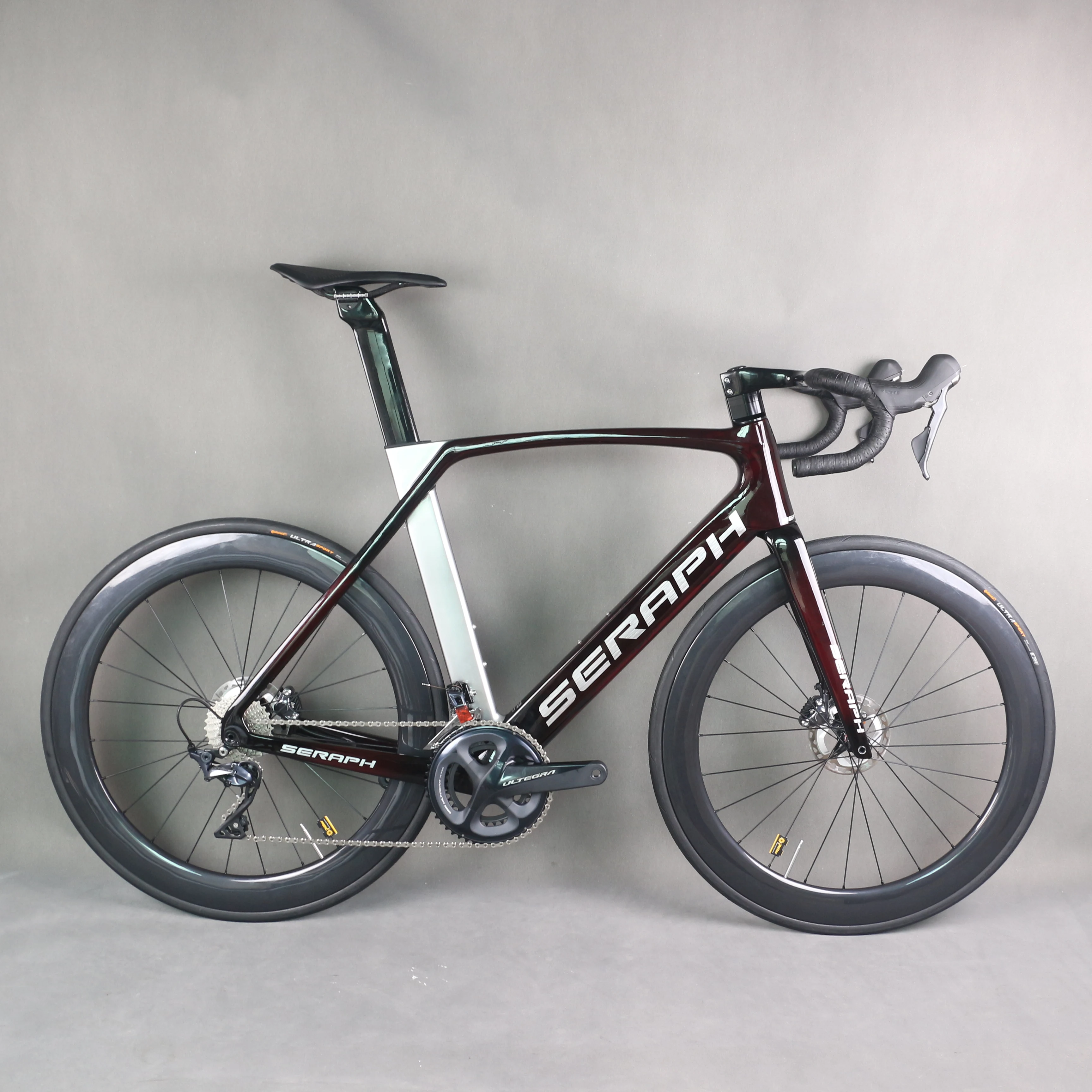 Shiman-カスタムペイントのカーボンロードバイクフレーム,フル