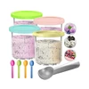 Ice Cream Containers Replacement For Ninja Creami Pints & Lids 24Oz Cups Creami Deluxe NC501 NC500 Series 5